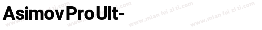 Asimov Pro Ult字体转换